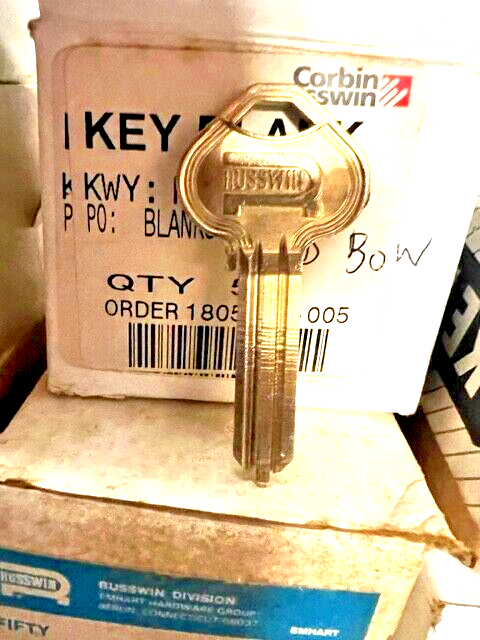 CORBIN RUSSWIN H4   6 PIN KEY BLANK LOCKSPORT AKA 4H