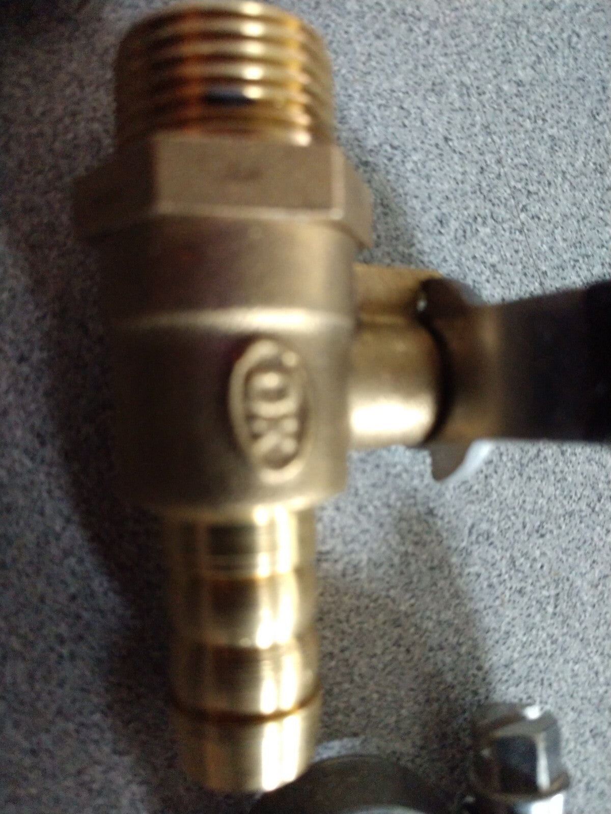 MISHIMOTO MINI GATE VALVES (2 PCS) AND CLAMPS BARB X MALE BRONZE W/ SS CLAMPS