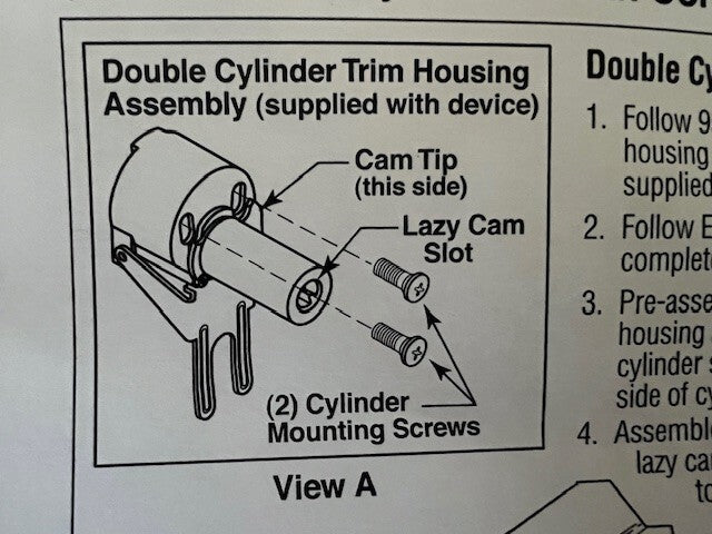 CORBIN RUSSWIN ACCENTRA YALE -02 CONVERSION KIT FOR 5200 / 7100 US32D HANDED LHR