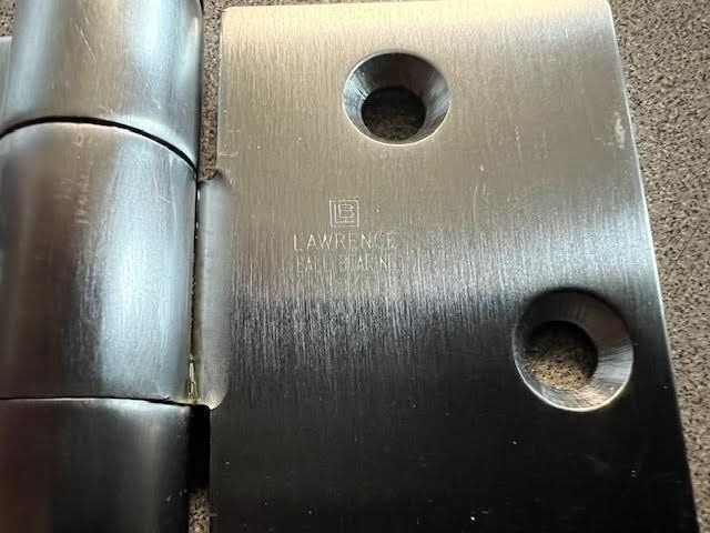LAWRENCE BB5151 4 1/2 X 4 1/2 US26D  CONCEALED BALL BEARING HEAVY WEIGHT HINGE