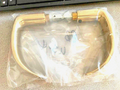 ACCENTRA YALE PB 904 X 905 PAC BEACH HANDLE SET W/ SPLIT SPINDLE US3 POL BRASS