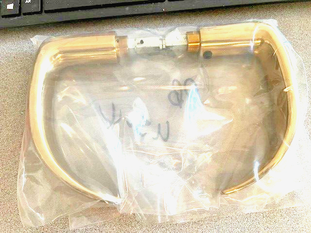ACCENTRA YALE PB 904 X 905 PAC BEACH HANDLE SET W/ SPLIT SPINDLE US3 POL BRASS