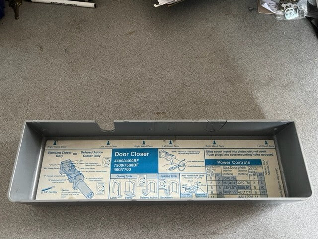NORTON 7500/7700 YALE 4400 DOOR CLOSER COVER ONLY ALUMINUM