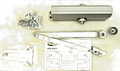 NORTON 9303 SERIES ALUMINUM 689 DOOR CLOSER w/PA TRI-MOUNTABLE