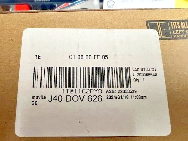 SCHLAGE Dexter by Schlage J40DOV626 Dover Bed and Bath Lever, Satin Stainless...