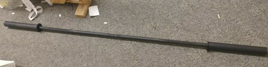 GOLD'S GYM WEIGHT  3 PIECE LIFTING BAR 2" ENDS 7' WIDE W/ SPRING COLLARS 