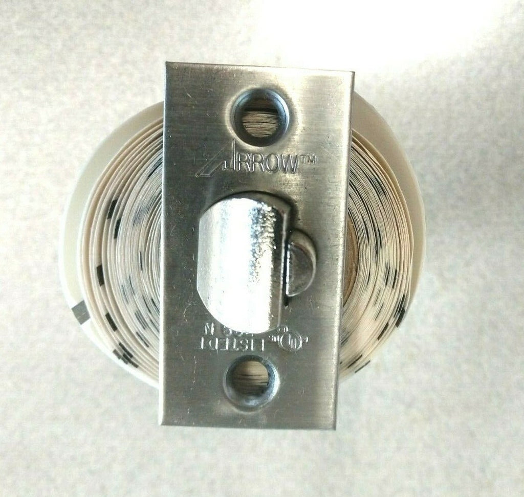 ARROW LOCK UL 2 3/4"BACKSET DEAD LATCH ONLY US32D (LOOK CAREFULLY)
