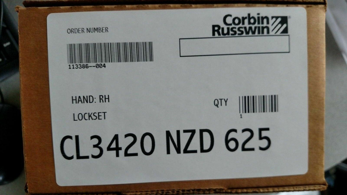 CORBIN RUSSWIN CL3420 NZD 625 GRADE 1 PRIVACY POLISHED CHROME NOS