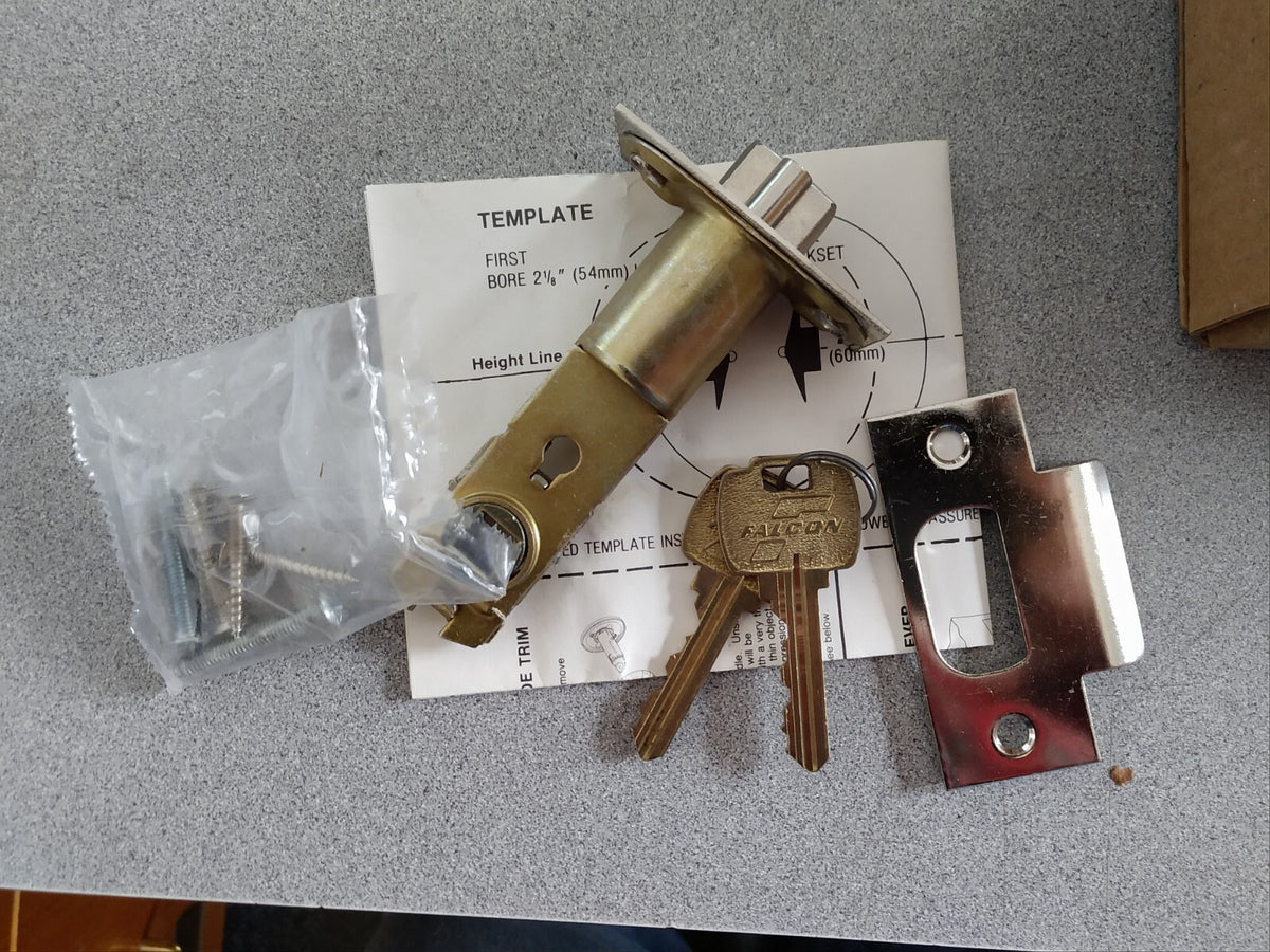 FALCON F521 HG 26D ENTRY G KEYWAY NOS TUBULAR LOCK 2 3/4" BS X T STRIKE