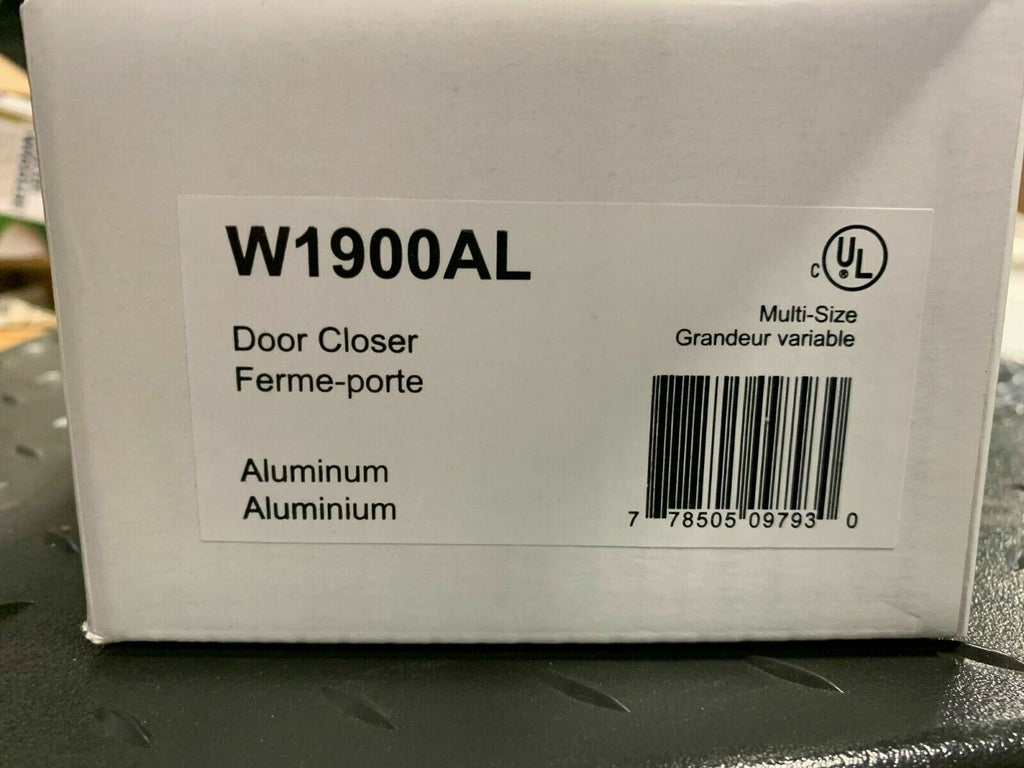 Dorex W1900AL Door Closer MULTI SIZE 2-6 ALUMINUM