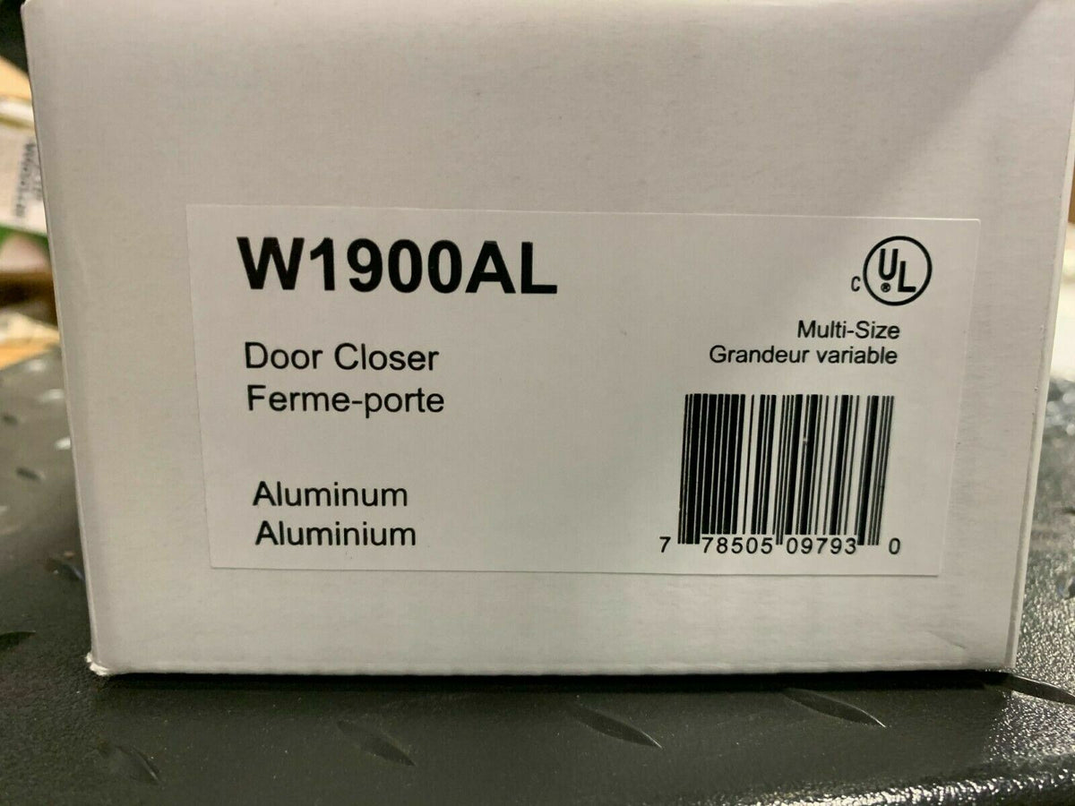 Dorex W1900AL Door Closer MULTI SIZE 2-6 ALUMINUM