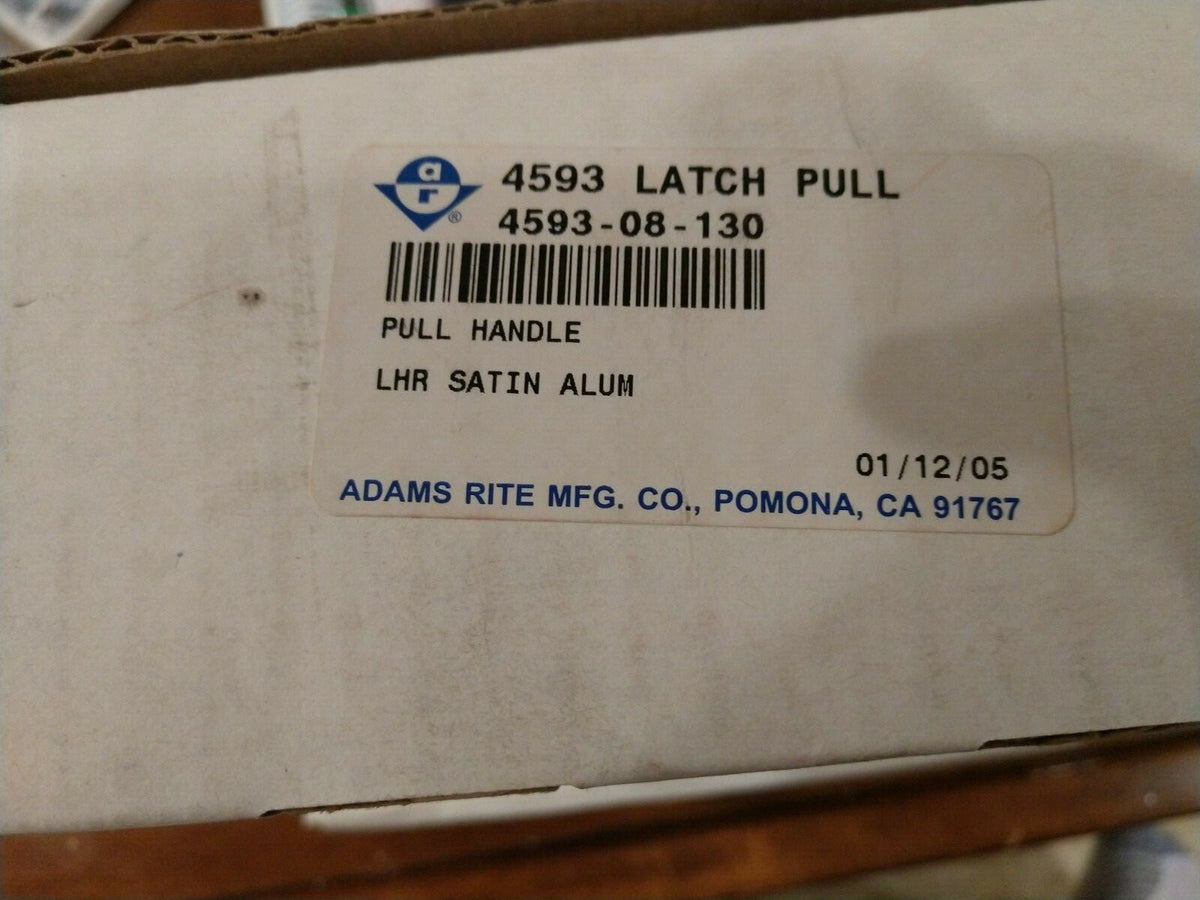 ADAMS RITE 4593-08-130 LATCH (LOCK) PULL NOS ALUMINUM HANDED PULL TO LEFT