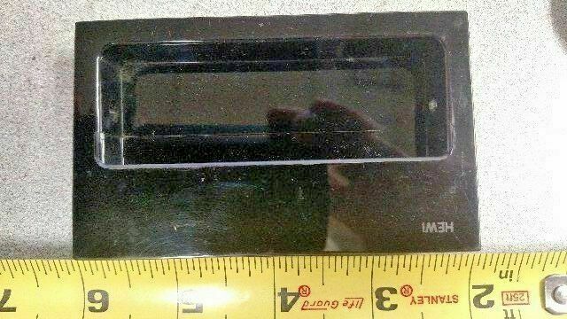 HEWI FLUSH POLYAMIDE HANDLE BLACK #539 NOS
