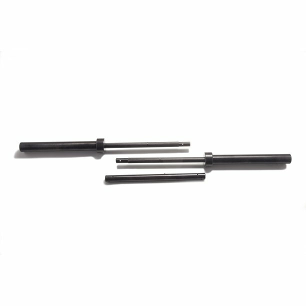 GOLD'S GYM WEIGHT  3 PIECE LIFTING BAR 2" ENDS 7' WIDE W/ SPRING COLLARS 
