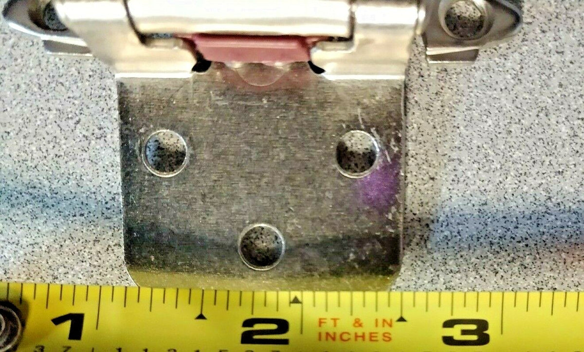 1 pair Self-Closing Flush Mount Spring Cabinet Hinges 1.5" Chrome ULTRA #98292