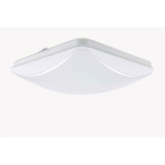 EnviroLite EV1011S-WH 11 in. White Square LED Ceiling Flush Mount