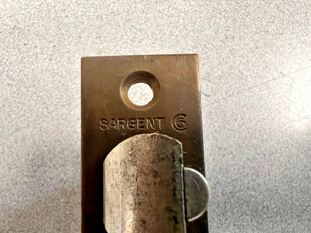SARGENT LOCK 6 LINE DEAD LATCH 2 3/8" BACKSET US10B