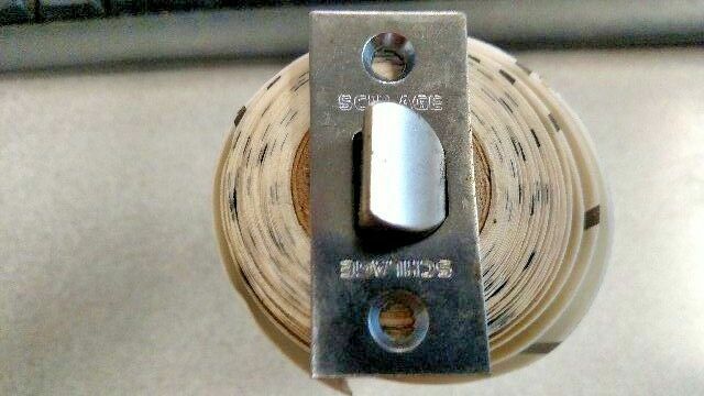 SCHLAGE 2 3/8" SPRING LATCH US26D  FOR TUBULAR LATCH SETS