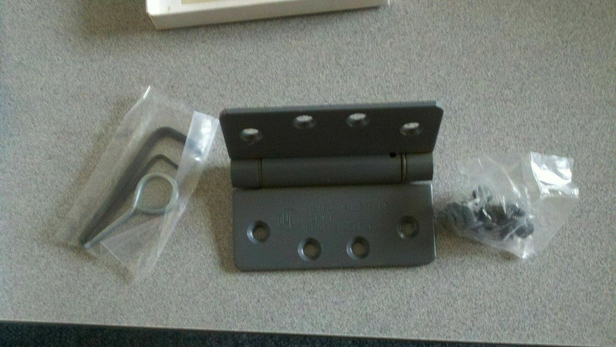 3 EA UL179 4 X 4 (1/4 ") RADIUS DOOR SPRING HINGE ALUM FIN= STANLEY HAGER BOMMER