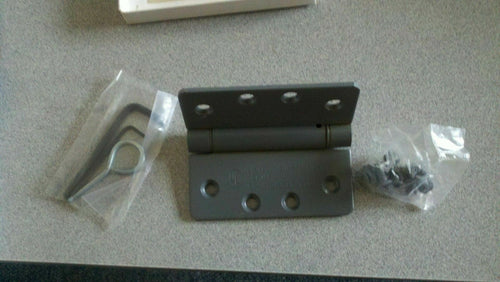 3 EA UL179 4 X 4 (1/4 ") RADIUS DOOR SPRING HINGE ALUM FIN= STANLEY HAGER BOMMER