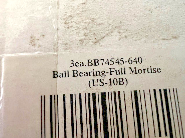 3 EACH DON JO BB74545-640 4 1/2" X 4 1/2 US10B AMS