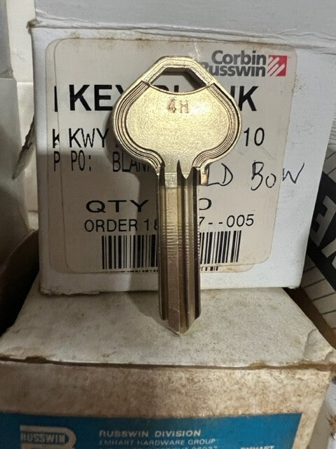 CORBIN RUSSWIN H4   6 PIN KEY BLANK LOCKSPORT AKA 4H