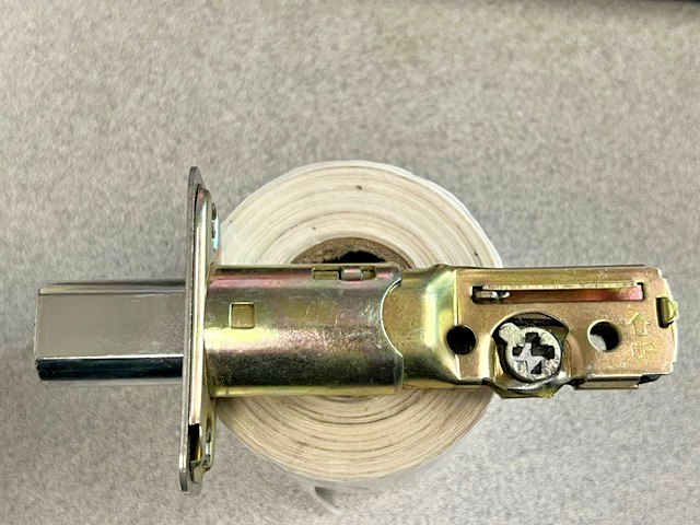 PAMEX DEADBOLT ONLY ADJ BACKEST (NOTE PICTURES) US32D