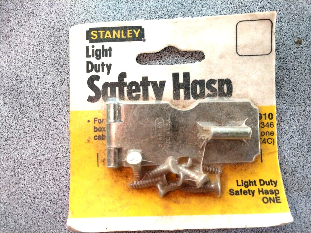 STANLEY SAFETY HASP 75-0910 LIGHT DUTY MADE IN USA