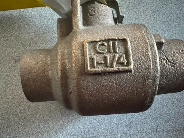 1 1/4"  Apollo 77C-206-01 Full Port Sweat Brass Ball Valve NEW