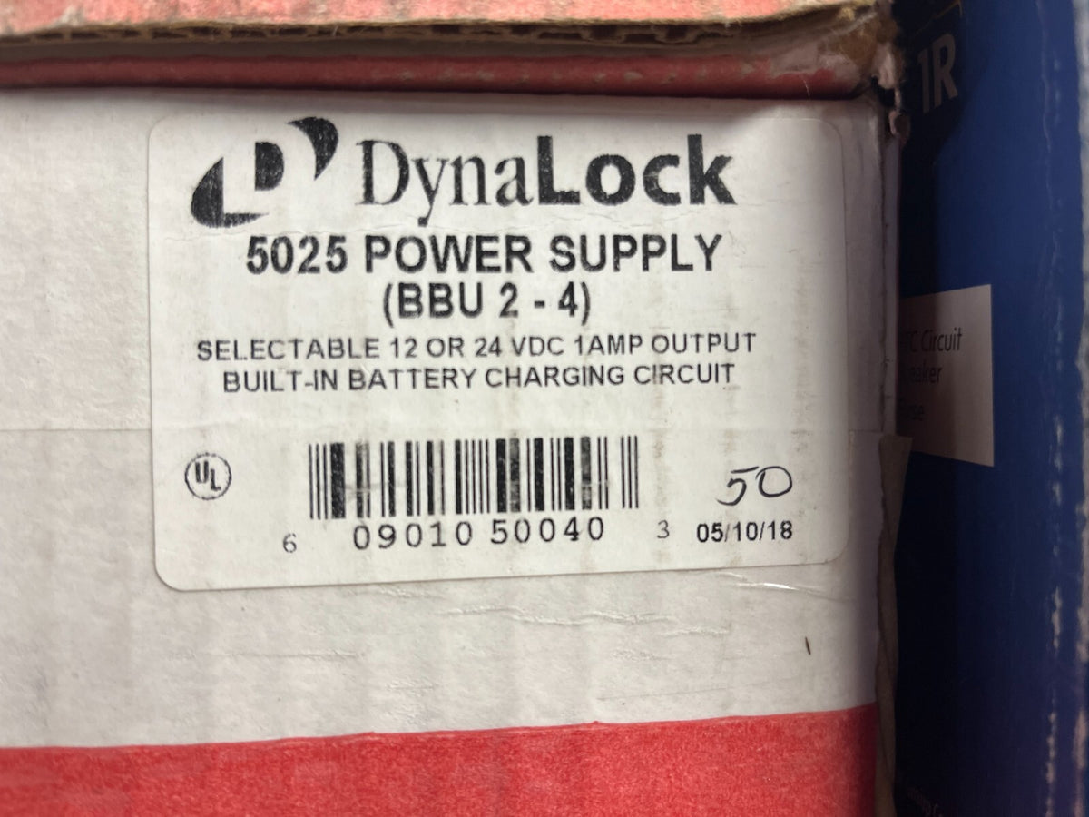 DYNALOCK 5025 (BBU 2-4) 12 & 24VDC SELECTABLE  1 AMP OUTPUT W/ BATTERY CHARGER