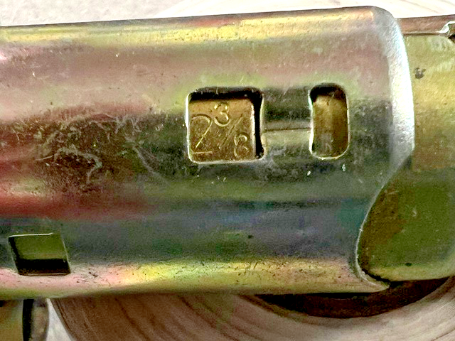 PAMEX DEADBOLT ONLY ADJ BACKEST (NOTE PICTURES) US32D