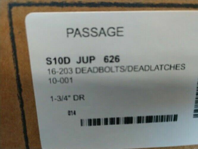 SCHLAGE S10 D JUP 626  PASSAGE SET