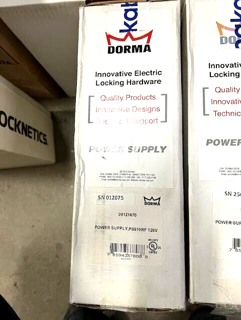 Dorma PS610RF Power Supply / Door Controller, 120V, New Old Stock SEALED BOX