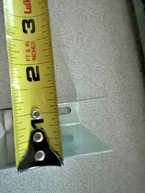 COMMERCIAL BATHROOM INTERNAL REPLACEMENT STEEL U BRACKET FOR 1 1/8"  PANEL2 3/4"