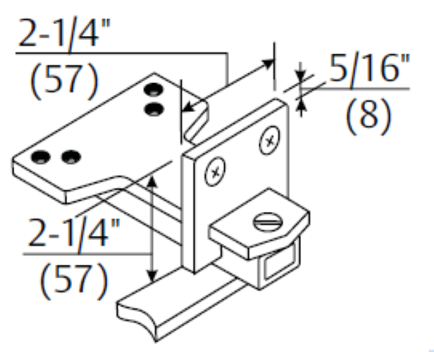 Norton Door Controls 6190 689  UNITROL SOFFIT BRACKET SUPPORT (CHOOSE FINISH)