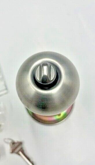 LOCKSMITH SMR IP 53B UL US 32D  SCHLAGE C ENTRY US32D 2 3/4" BS ORBIT KNOB MINT