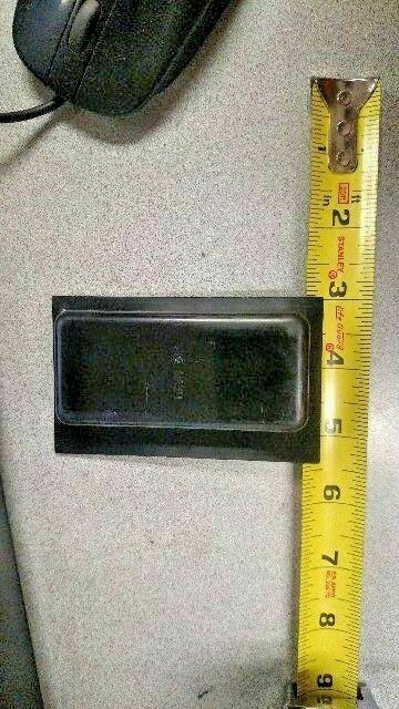 HEWI FLUSH POLYAMIDE HANDLE BLACK #539 NOS