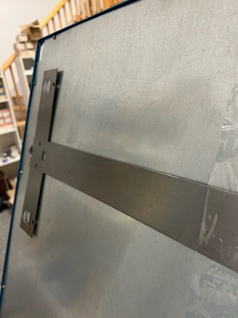 BRADLEY MIR 781 STAINLESS STEEL CHANNEL FRAME MIRRORS **** 68" W X 30"H
