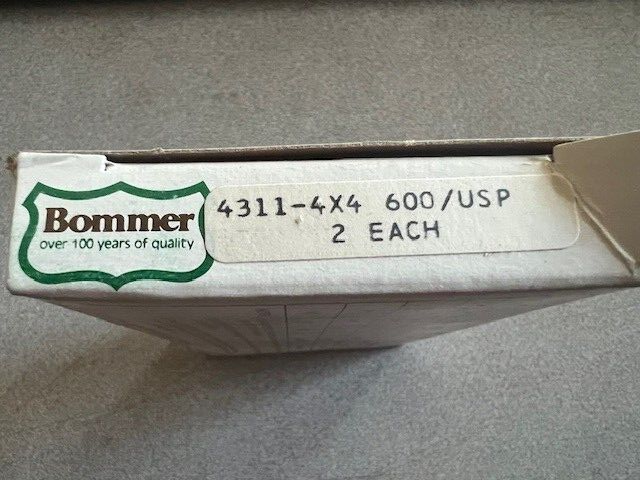 2 EACH BOMMER 4311 4 X 4 UL SINGLE ACTING SPRING HINGE USP 600 PRIME COAT