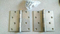 1 PR OF 2 HINGES STANLEY 741BP ST2H 4 X 4  GALVINIZED STEEL BRASS PIN  08-3280