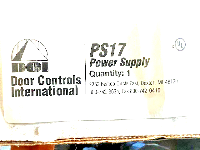 DCI DOOR CONTROLS INTERNATIONAL PS17 12/24VDC SWITCHABLE, NOS