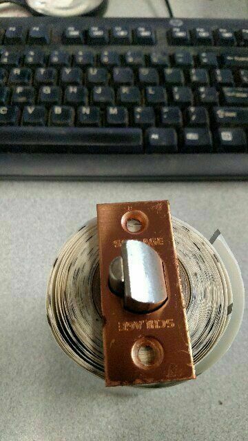 SCHLAGE LOCK DEAD LATCH 10  DULL BRONZE FIN 2 3/8 & 2 3/4 BS TUBULAR LOCK 