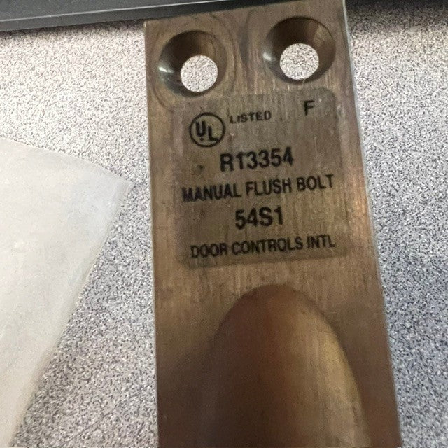 DOOR CONTROL INTERNATIONAL UL FLUSH LEVER BOLT (PAIR)  METAL DOORS US10B 6 3/4X1
