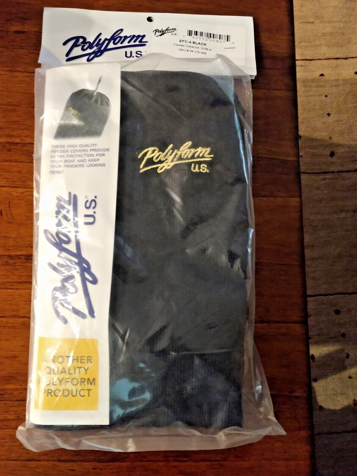 Polyform Fender Cover EFC-4 BLACK  - Black - HTM-4 04-175-509