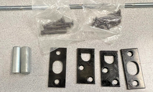 DOOR CONTROL INTERNATIONAL UL FLUSH LEVER BOLT (PAIR)  METAL DOORS US10B 6 3/4X1