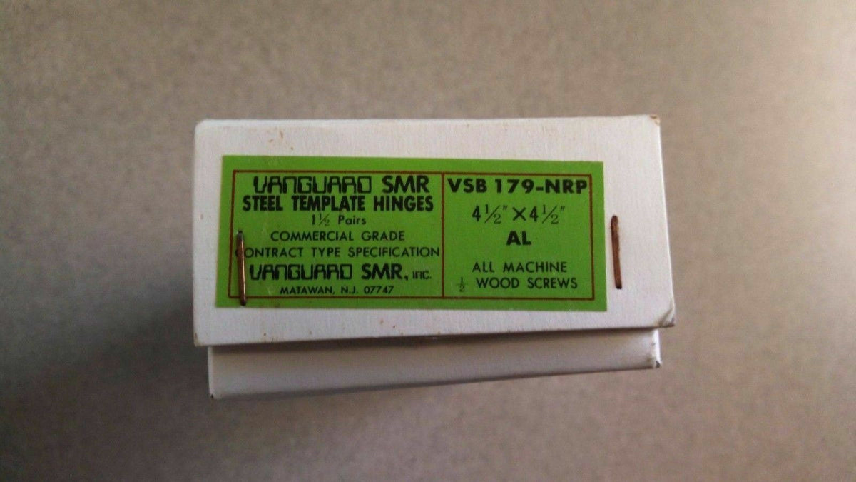 3 EA SMRB179 4 1/2 x 4 1/2 ALUM  FIN FULL MORTISE HINGE NRP  = FBB179  BB1279