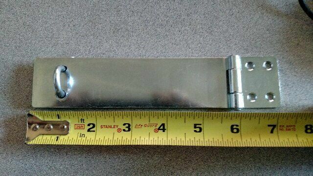 TACO TA-500GV-6" SAFETY HASP, STEEL, ZINC-PLATED, 1-1/2" WIDTH NO SCREWS