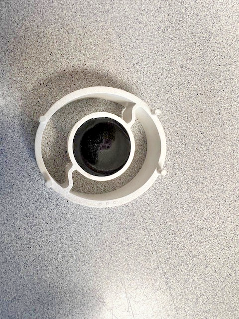 SENTROL 1840-N RARE EARTH MAGNET FOR STEEL DOORS, 1-5/8" DIAMETER, WHITE.
