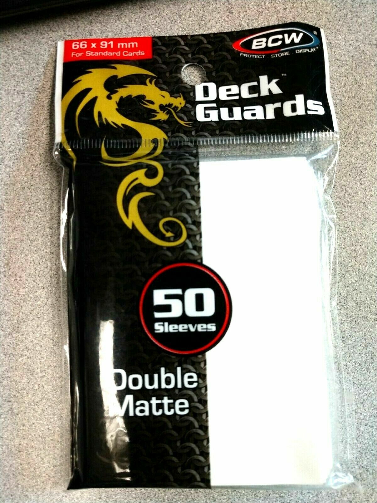 BCW 1000 Deck Guards Matte White 1-DGM-WHI MTG Pokemon protector card sleeves