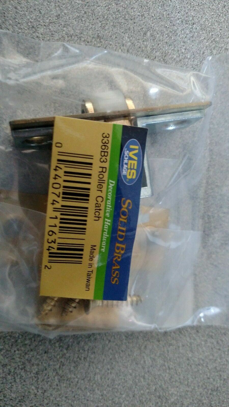 H. B. IVES 336B3 ROLLER CATCH POLISHED BRASS NOS STOCK